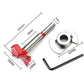 Wood drill hinge reamer bit size chart with hex key and red wings