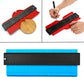 Blue contour gauge with black measuring bar and small side adjustment knob