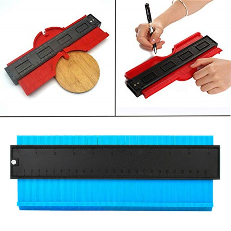 Blue contour gauge with black measuring bar and small side adjustment knob