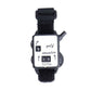 Portable golf counter watch with black strap and square display showing counter totals