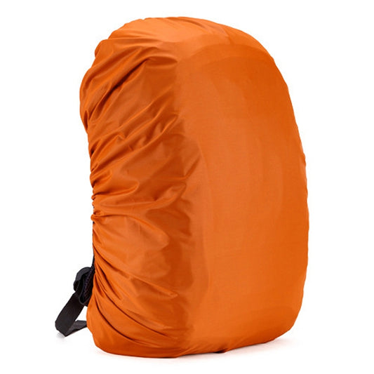 Orange backpack rain cover, fully enclosed protective cover