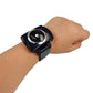 Wrist-worn anti-snoring device with adjustable fabric strap