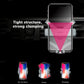Car air vent phone holder holding a smartphone with secure vent-side clamp