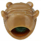 Telescopic turtle squeeze toy with brown turtle face, green eye visible