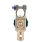 Power failure protection switch with green knob and screw-mounted battery contact