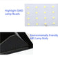Outdoor solar wall light close-up of SMD LED lamp beads and black ABS lamp body