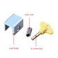Anti-theft stopper parts: lock body, lock core spring, and yellow corner key
