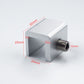 Metal lock stopper bracket with threaded core and measurement dimensions