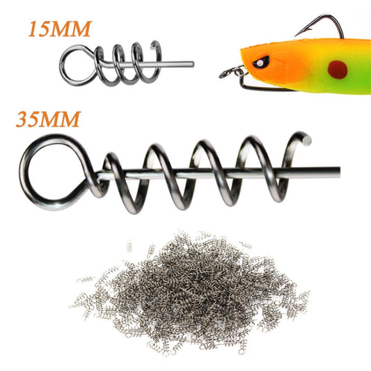 15MM and 35MM metal spring lock pins with loop and bait hook