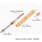 Copper hook remover with bronze handle, fork tip, and strand knotter prong