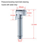 Chrome handheld pressure-washer nozzle with water-stop, G1/2 thread for hose use