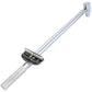 Torque wrench with white textured grip and black-yellow scale plate on the handle
