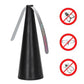 Black cone-shaped automatic fly catcher fan with three tripod legs
