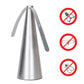 Silver cone-shaped automatic fly catcher fan with three tripod legs