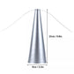 Silver fly catcher fan, 25cm tall, 9cm diameter (size diagram)