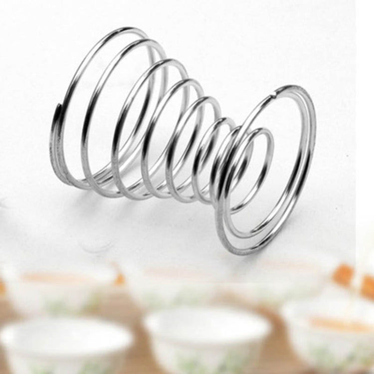 Stainless steel coil spring pineapple rooting holder base with curved loops