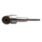 Silver right angle drill bit holder socket end with hex drive bit tip