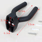 Black guitar wall hook dimensions shown: 13cm length, 10.5cm width, 3.5cm gap