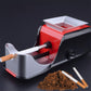 Automatic cigarette maker with roller bar, side holders, and empty tobacco filling tray