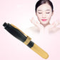 Needleless beauty atomizer device with black and gold cannon-style body
