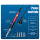 Adjustable electric soldering iron with spare welding nozzles and non-slip rubber grip