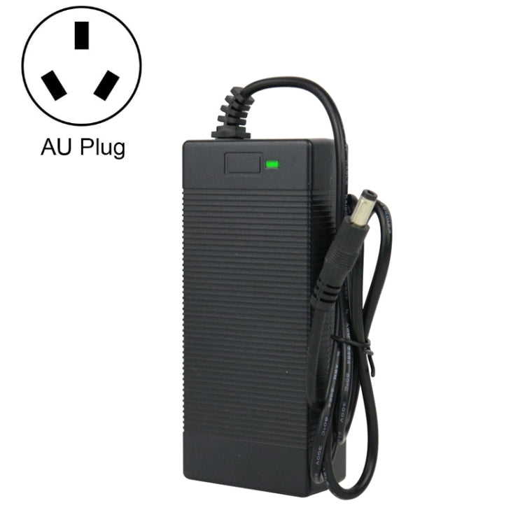 Black scooter lithium battery charger with AU plug and DC output cable