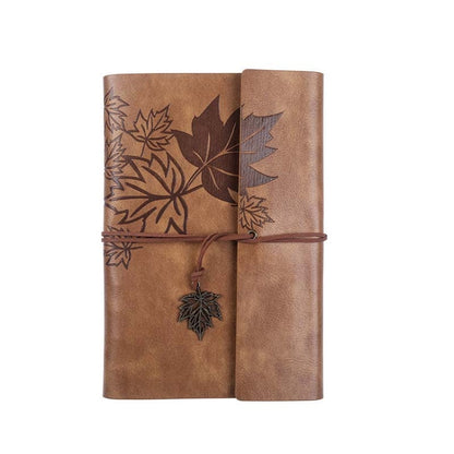 PU Maple Retro Straps Handbook Loose-leaf Notebook, A7, A6, A5