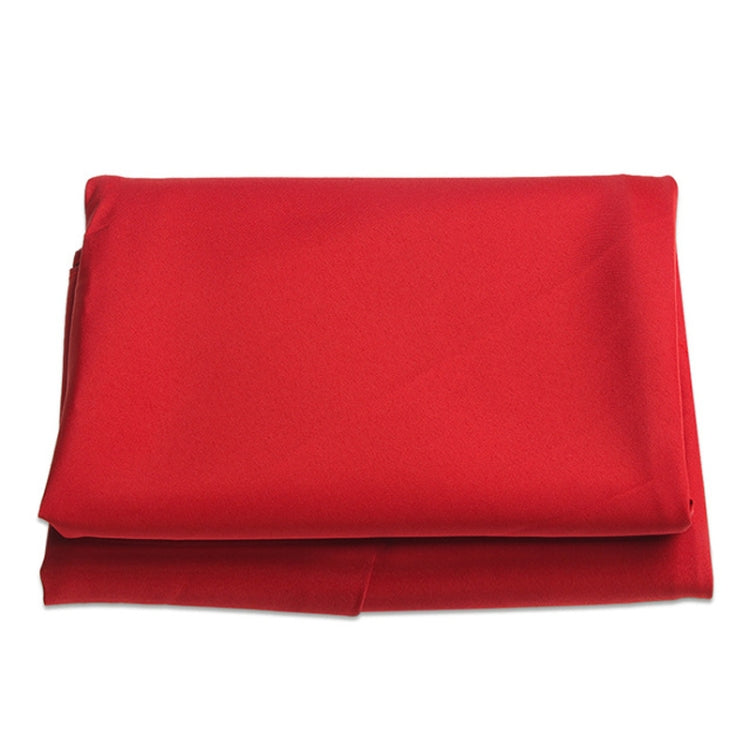 Red round umbrella replacement cloth cover, folded with side fastening tabs