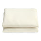 Cream round umbrella replacement cloth cover, folded with side fastening tabs