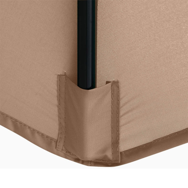Khaki umbrella cover with corner tie and sleeve for center pole