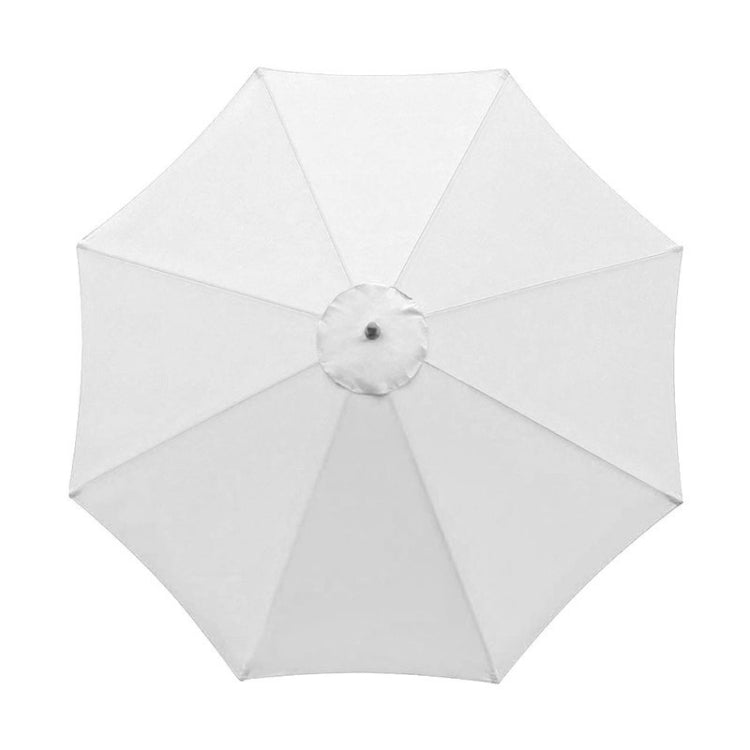 White round parasol replacement cloth with radial panels and center button