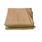 Khaki round umbrella replacement cloth cover with folded panels and side fastening tabs