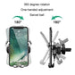 Gravity phone mount with swivel ball and 360-degree rotation adjustment