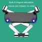 Gravity phone holder with built-in magnet contact points and spring arms