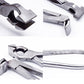 Leather pliers close-up showing box punch head and tapered jaw