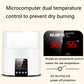 NUBITE N20 double bottle warmer with dual temperature LED display, white unit