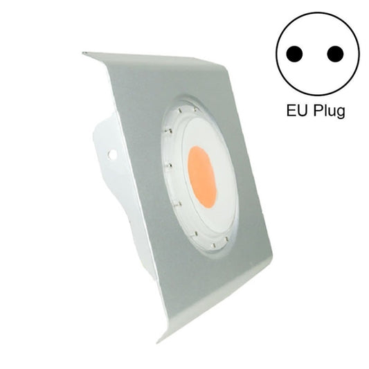 EU plug plant growth light, thin gray housing with round LED panel