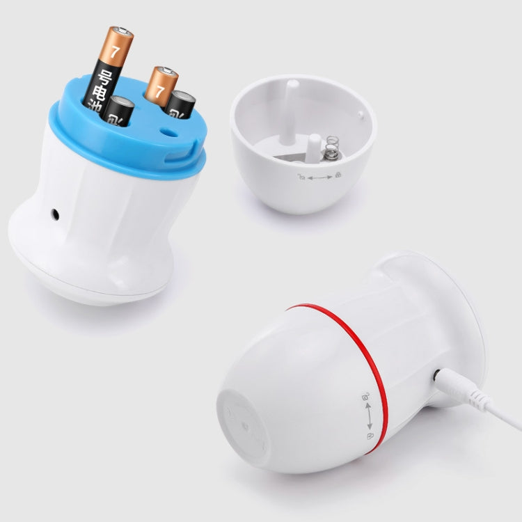 USB foot grinder kit with loose abrasive heads and parts on a white base