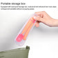 Baby learning utensil set in clear portable storage box