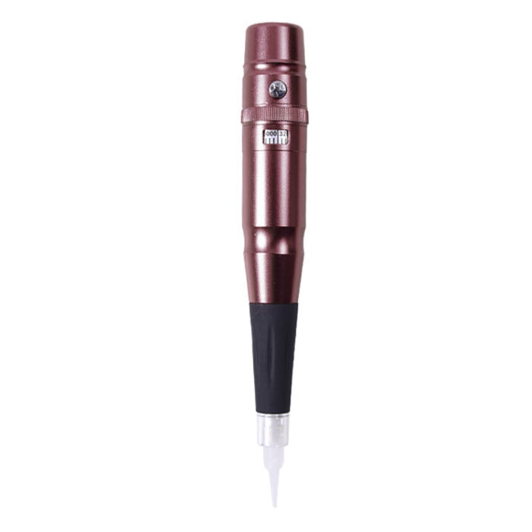 Rose pink semi-permanent tattoo pen with black handle and needle tip