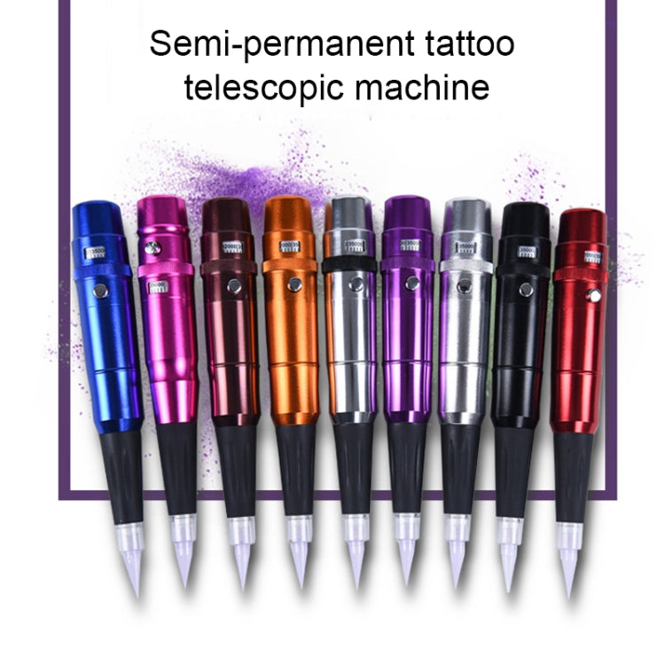 Assorted color semi-permanent tattoo pens set with needle tips