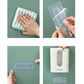Wall-mounted cup dispenser accessories, cleaning cloth and clear mounting pieces