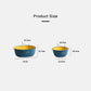 Plastic vegetable drain basket size view with U-shaped bowl