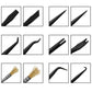 Assorted welding tip shapes and wire brush ends on black tool heads