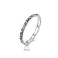 Sterling silver 925 ornate scrollwork band ring, approx 0.2 cm width