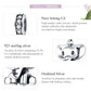 Sterling silver elephant pendant with pavé CZ and oxidized details