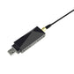 USB DAB radio tuner dongle with USB-A plug and antenna connector
