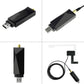 USB DAB radio tuner kit with tuner dongle, USB connector, and cable