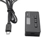 Car DAB+ receiver box with button controls and USB cable with power connector