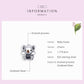 Baby koala charm bead in silver with brown enamel face and small paw details